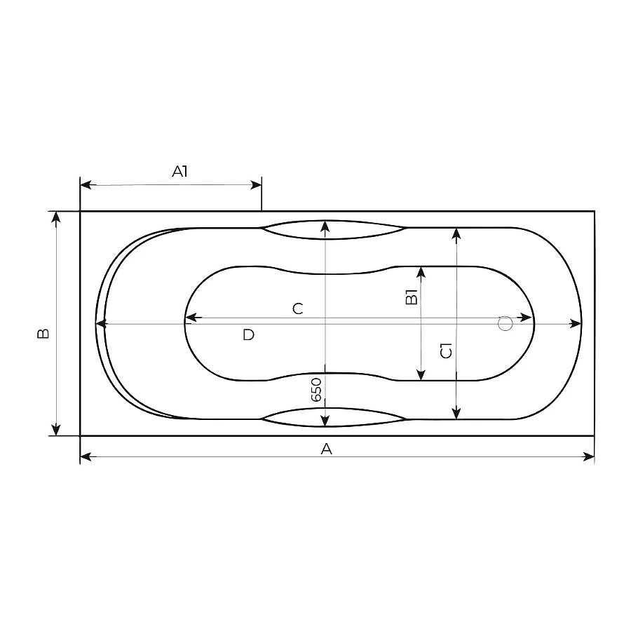 Акриловая ванна Creto Etna 1-1122 150x70 см