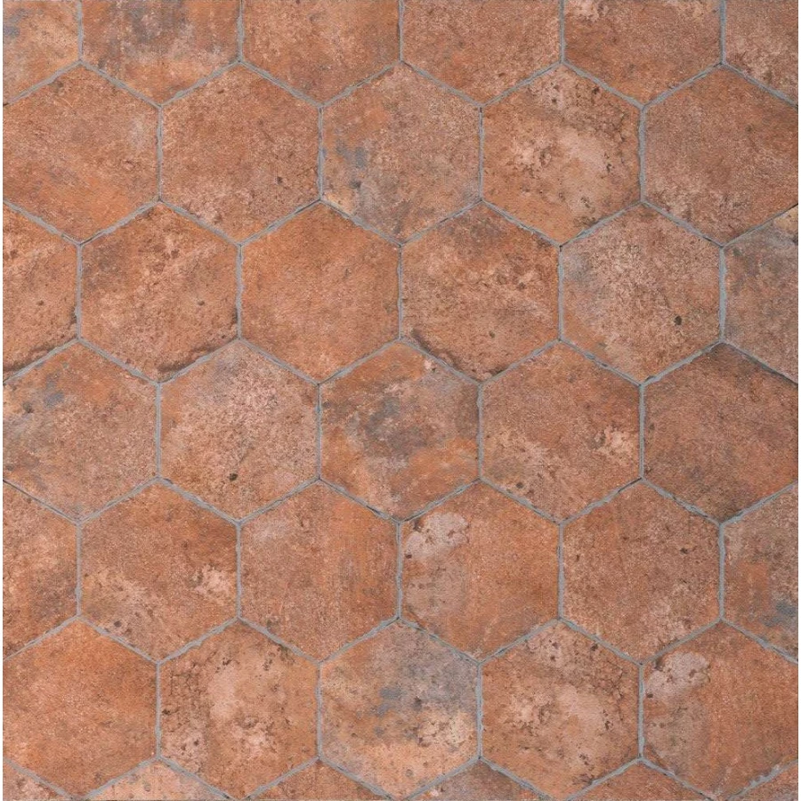 Керамогранит CIR Chicago Esagona Wrigley матовый коричневый 1047392 27,7х24 см