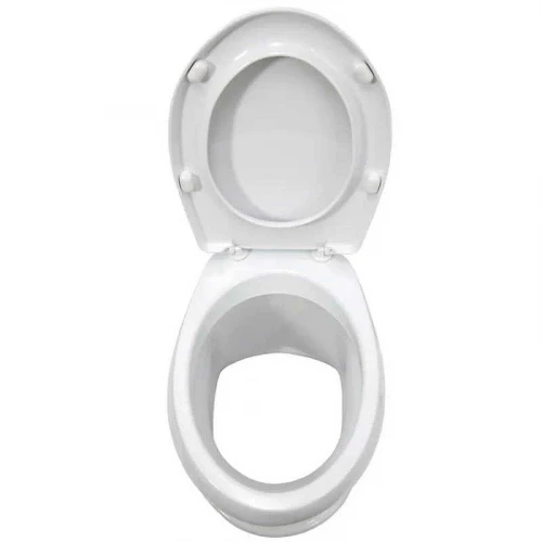 Унитаз приставной Оскольская керамика Дачный с сиденьем 46901100002