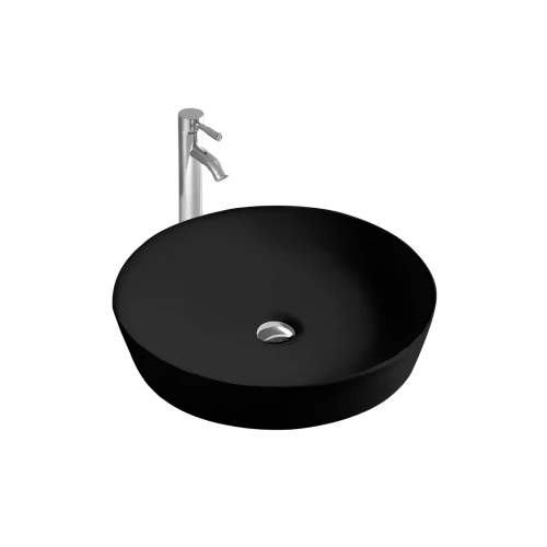 Раковина Aquatek Европа для установки на столешницу черный матовый AQ5558-MB 41,5х41,5х13,5 см