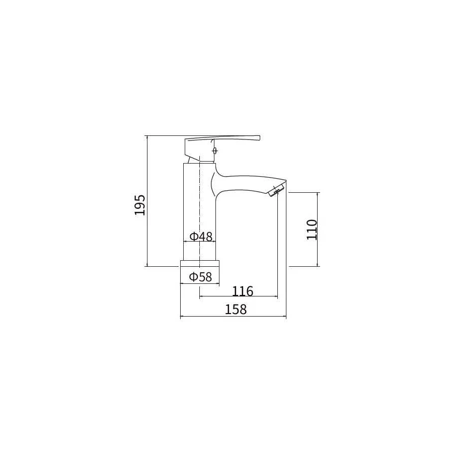 Смеситель для умывальника PLStart PL1003-41