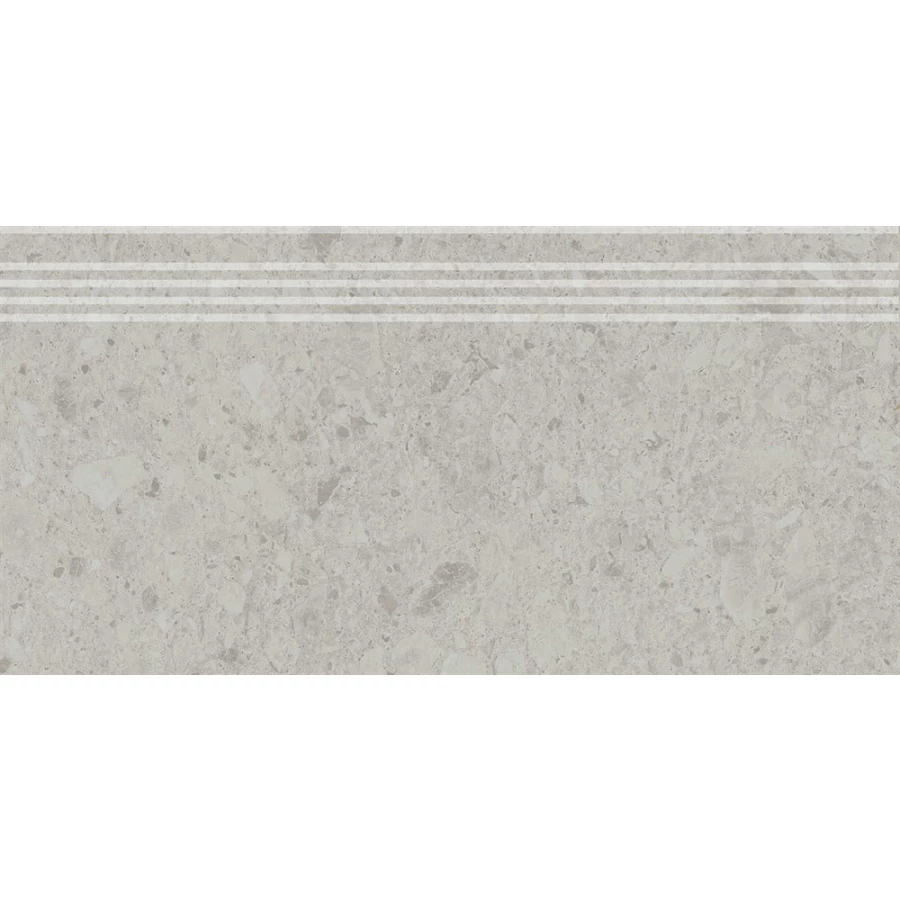 Ступень Kerama Marazzi Чеппо ди Гре обрезная матовая серая светлая DD605820R/GR 60x30 см