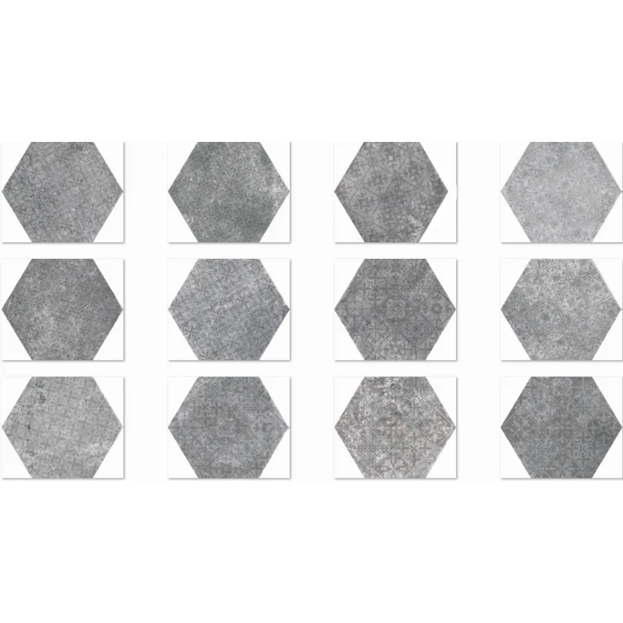 Керамогранит Monopole Pompeia Decor Gris MNP000008, 0.92 м2, 24х20 см