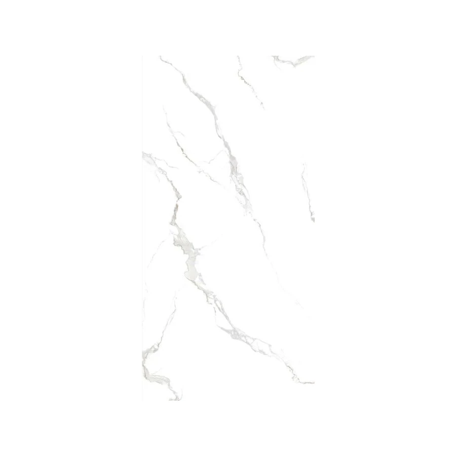 Керамогранит Planet Ceramics UKSL 705 глянцевый с золотом белый 120х60 см