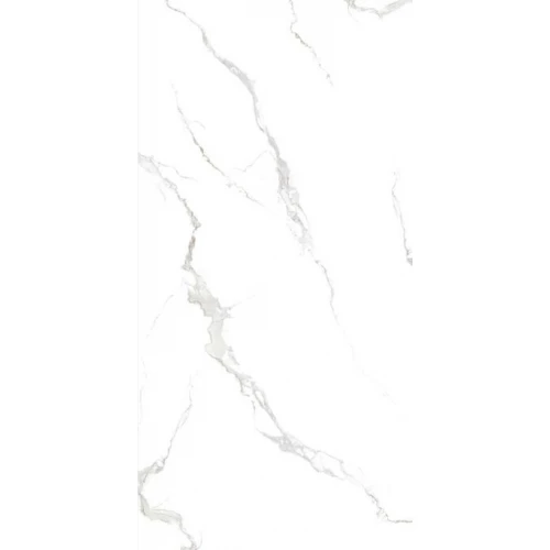 Керамогранит Planet Ceramics UKSL 705 глянцевый с золотом белый 120х60 см