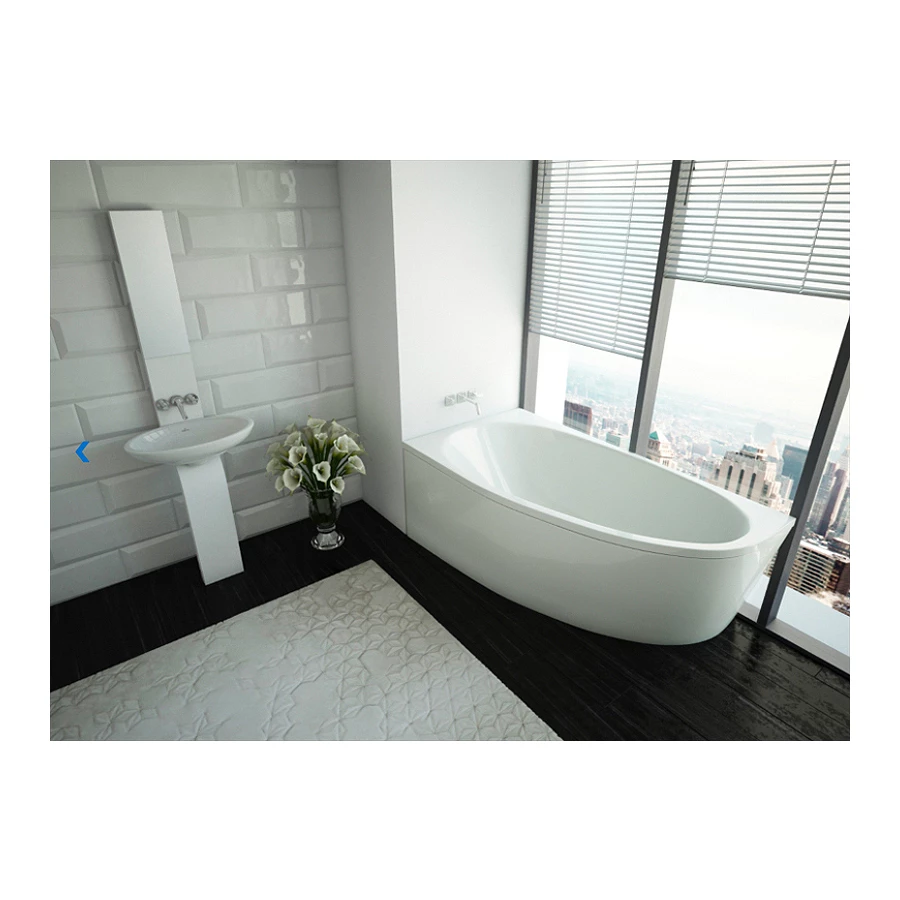 Ванна акриловая Aquatek Дива левая без гидромассажа DIV150-0000001 150x90 см