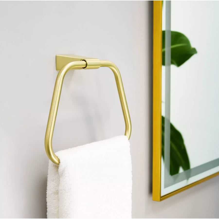 Зеркало Fixsen led с подсветкой прямоугольное золото сатин FX-2080G 80х60 см