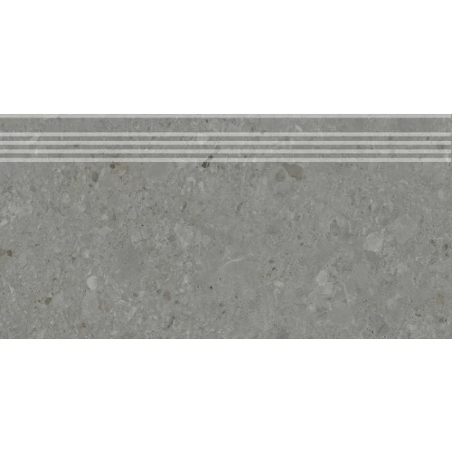 Ступень из керамогранита Kerama Marazzi Чеппо ди Гре матовая темно-серая DD606120R\GR 60х30 см