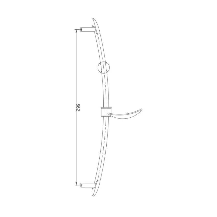 Душевая штанга Haiba хром HB8002