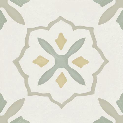 Керамогранит Harmony Peronda Llevant Taupe Cross LT матовый бело-зеленый 3386040463 22,3х22,3 см