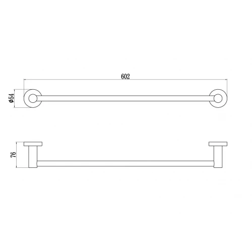 Держатель Savol для полотенец прямой S-005624H 60 см