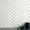 Плитка настенная Harmony Peronda Фолд Вхите / Fold White матовая белая 37885 38х15 см