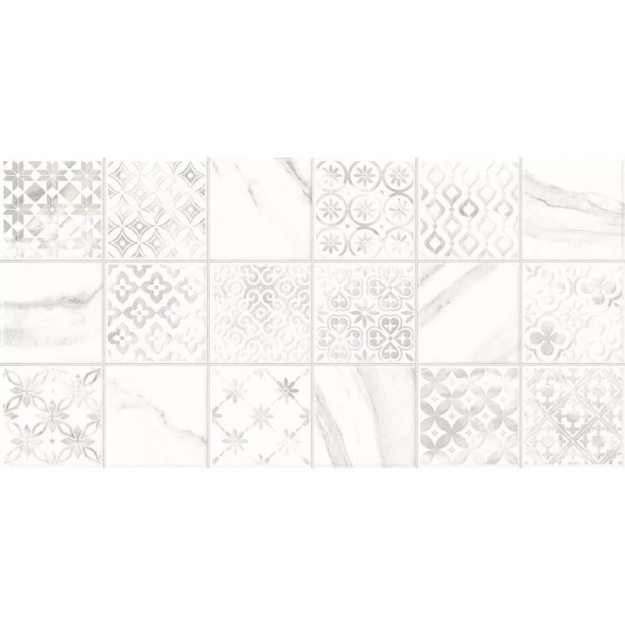 Плитка настенная Alma Ceramica Fresco рельефная глянцевая белая TWU2550FRC17 50х24,9 см