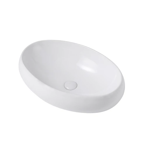 Раковина накладная Abber Bequem белая AC2102