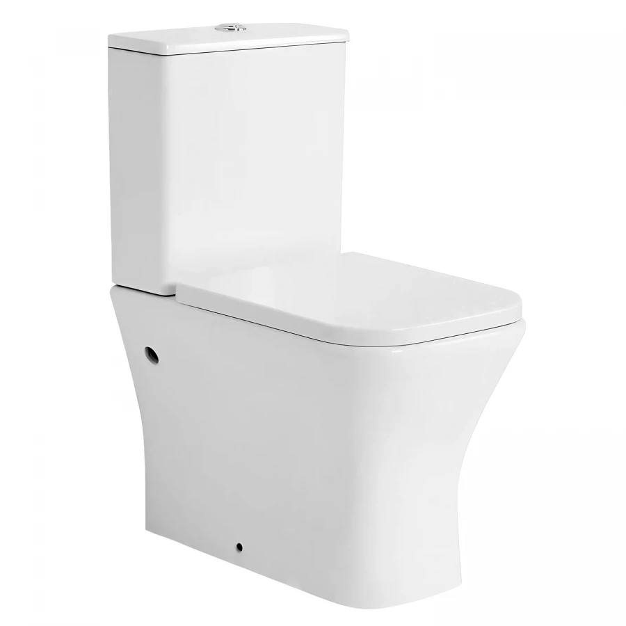 Унитаз-компакт Azario Blaise напольный безободковый с быстросъемным сиденьем микролифт AZ-55-1 38.5х61.5х80 см