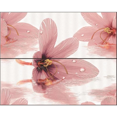 Панно Azori Variete Lila Corsa лиловый (комплект из 2 плиток) 505x201 см