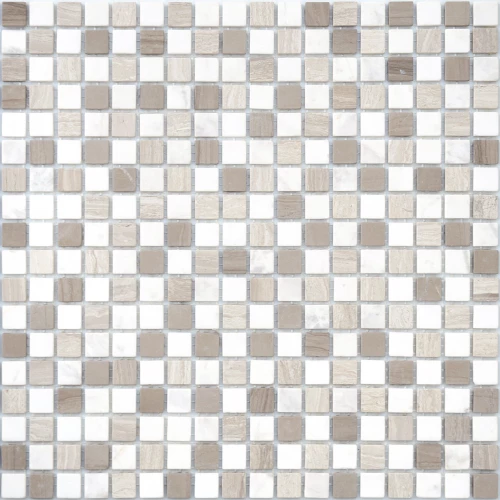 Мозаика из натурального камня LeeDo Ceramica Pietra Mix 3 MAT серо-белый микс 30,5x30,5 см
