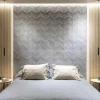 Плитка настенная Porcelanosa Мйстис Грей Спига / Mystic Grey Spiga матовая серая 100336893 150х59,6 см