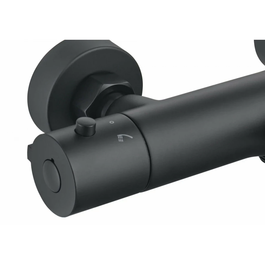 Смеситель Aquatek термостатический для ванны матовый черный AQ1043MB