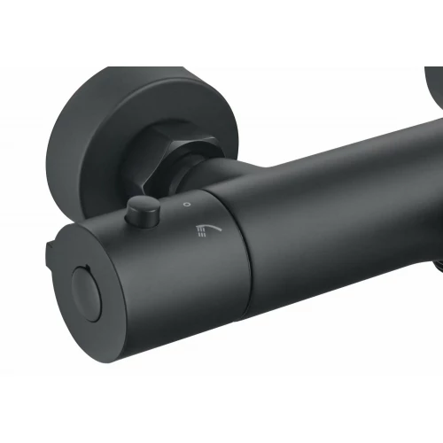 Смеситель Aquatek термостатический для ванны матовый черный AQ1043MB