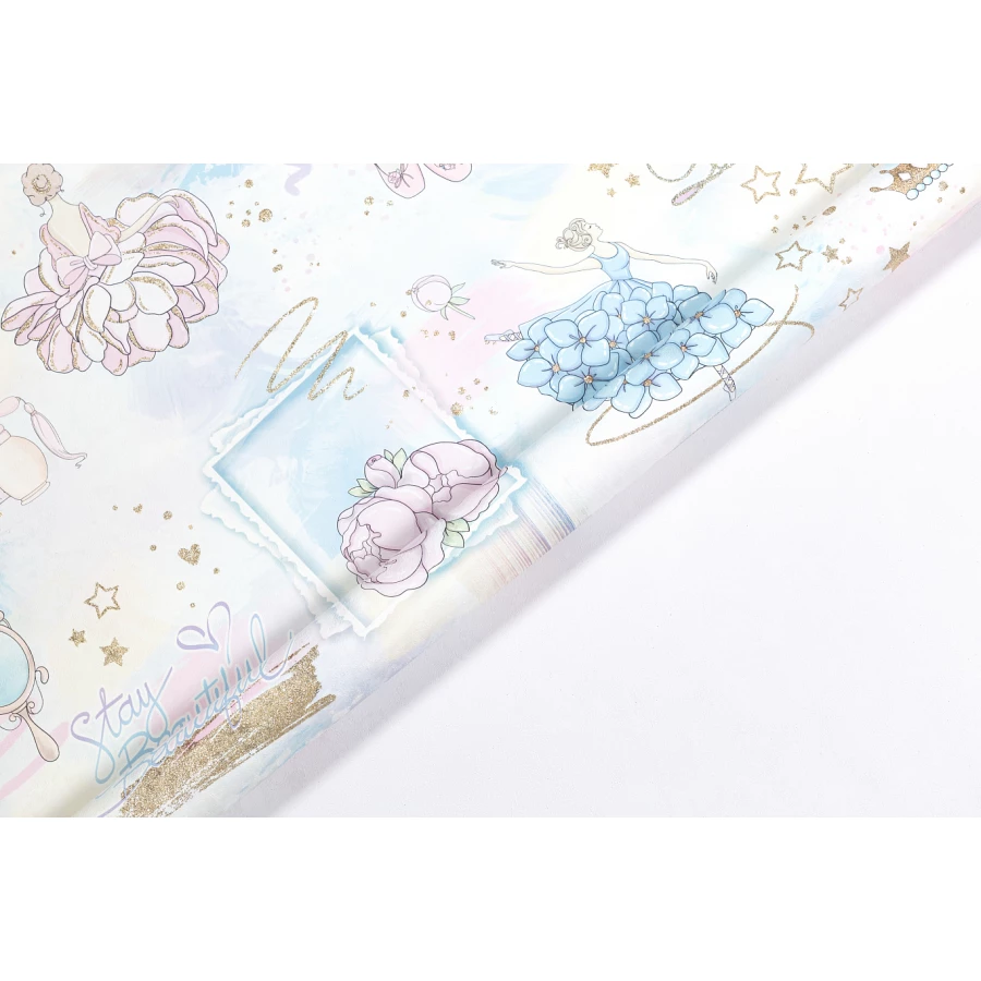 Обои флизелиновые Palitra Home HomeColor Ballet голубые HC71905-66 1.06х10.05 м