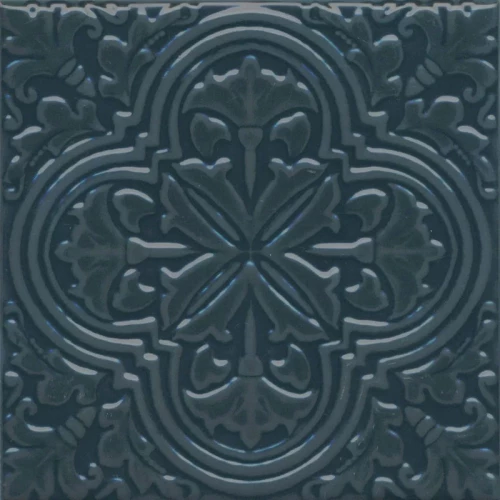 Плитка настенная Kerama Marazzi Фес Декор глянцевый темно-бирюзовый KMD3STA004BN 15x15 см