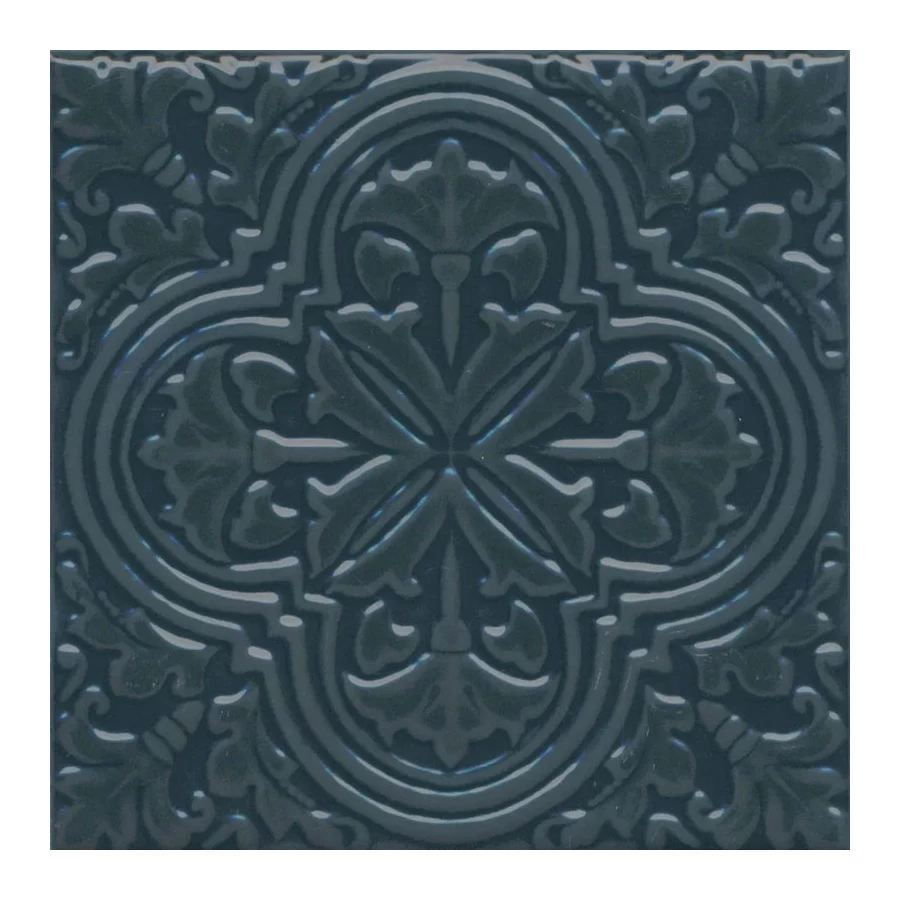 Плитка настенная Kerama Marazzi Фес Декор глянцевый темно-бирюзовый KMD3STA004BN 15x15 см