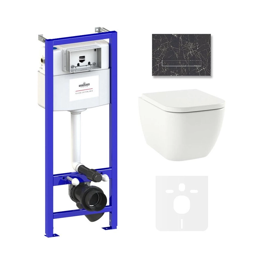 Унитаз Lavinia Boho Relfix One Rimless 75110116 (комплект 6 в 1)