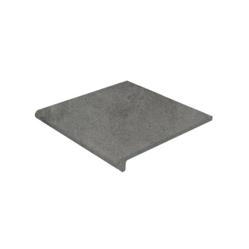 Клинкерная плитка Gres de Aragon Urban Peldaño Redondo 30 Grafito Antideslizante матовая серая 904773 33х29,7 см