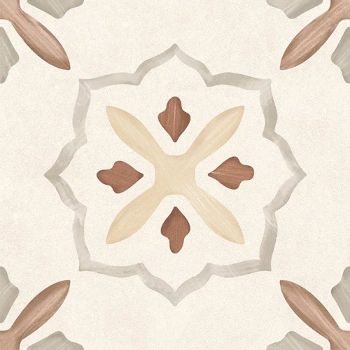 Керамогранит Motto Velvet Clay Decor 1 матовый бежевый N100197 20x20 см