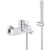 Смеситель для ванны Grohe Lineare New с душевым гарнитуром, хром 33850001