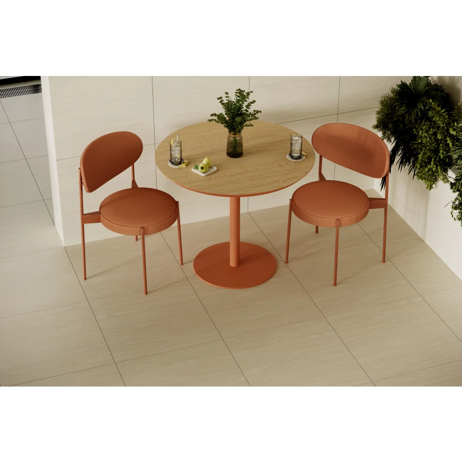 Керамический гранит Dako Travertine ректификат матовый кремовый Е-5025/МR 60х60 см