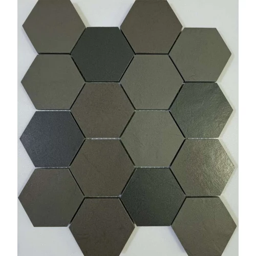 Мозаика Casalgrande Padana Resina Black Havana Tobacco чип 72х82 матовая коричневая 28,8х26 см