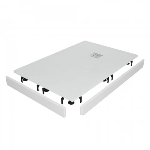 Душевой поддон прямоугольный RGW ST-W Белый Комплект 16152012-01K 100х120 см