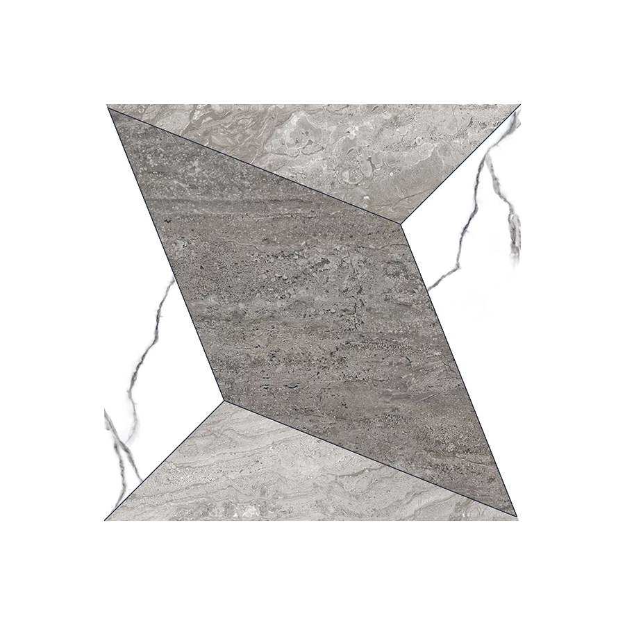 Керамогранит Italica Tiles Rogger Gris Polished глянцевый серый ITL70792 60х60 см