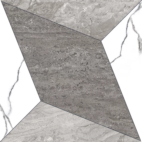 Керамогранит Italica Tiles Rogger Gris Polished глянцевый серый ITL70792 60х60 см