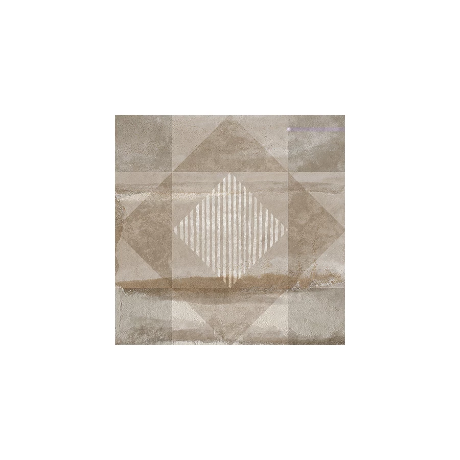 Керамогранит Gayafores Pav. Deco brooklyn greige коричневый 33,2*33,2 см