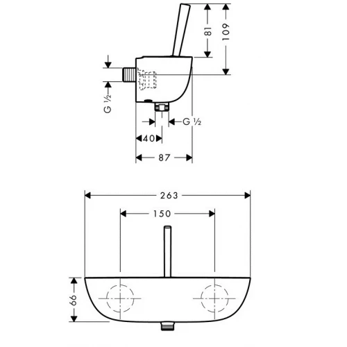 Смеситель для душа Hansgrohe PuraVida хром 15672000