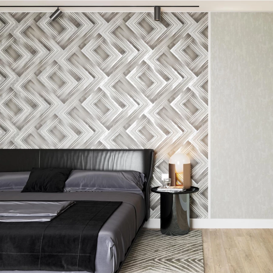 Флизелиновые обои Palitra Life Frame белые PL72082-11 1,06х10,05 м