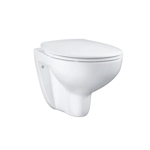 Унитаз подвесной Grohe Bau Ceramic безободковый, с сиденьем микролифт, альпин-белый 39351000