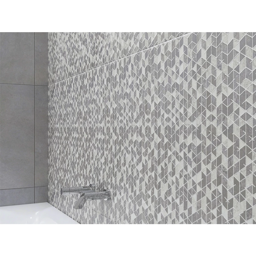 Плитка настенная Azori Artemest Casual Gris матовая серая 00-00109607 63х31,5 см