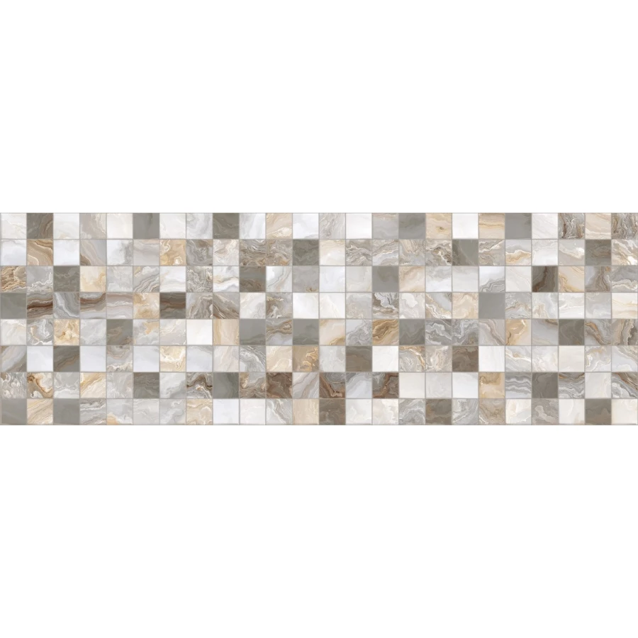 Плитка настенная Primavera Hypnose Grey Decor 01 glossy DG10-01 90х30 см