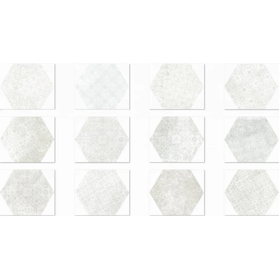 Керамогранит Monopole Pompeia Decor Blanco MNP000007, 0.92 м2, 24х20 см