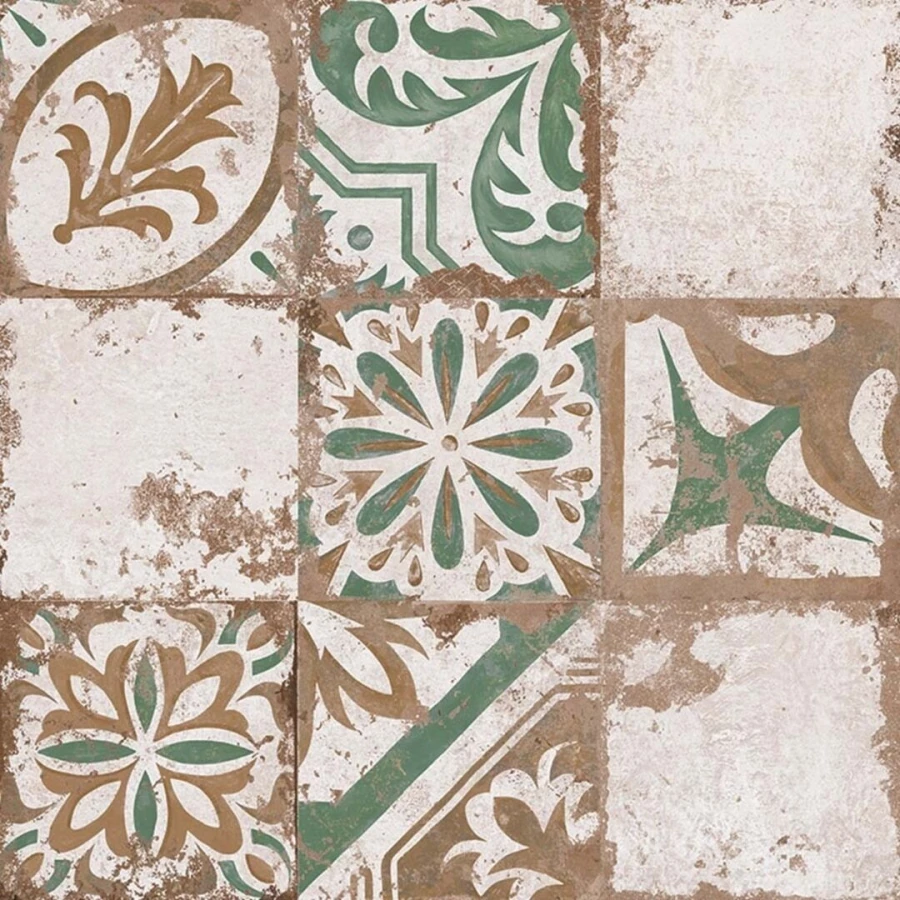 Керамогранит El Molino Memory 7 Verde Brillo матовый с блеском многоцветный 58х58 см