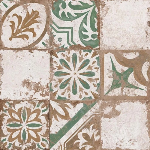 Керамогранит El Molino Memory 7 Verde Brillo матовый с блеском многоцветный 58х58 см