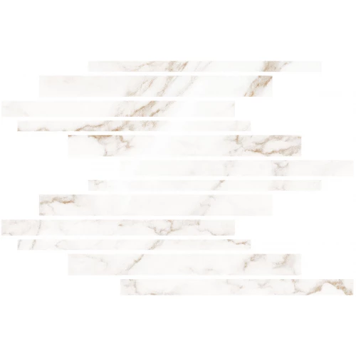 Керамогранит Living Ceramics Blanc Statuario Gold Mureto Mosaic Soft LV10642 45х30 см