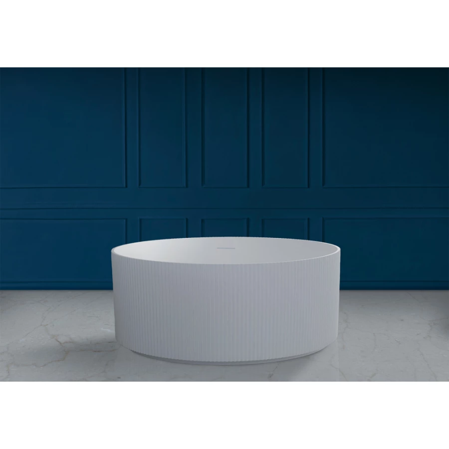 Ванна из искусственного камня Abber Stein белая матовая AS9679 150x150 см