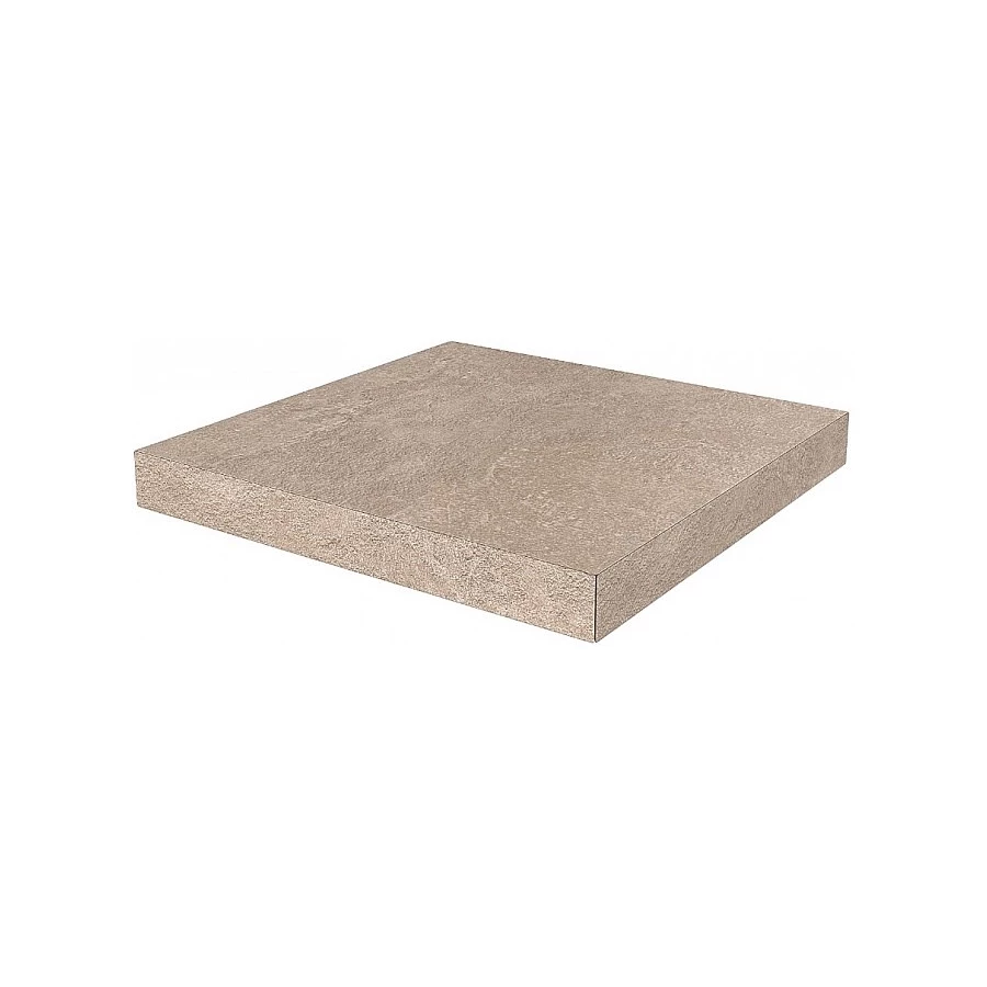 Ступень угловая клееная из керамогранита Kerama Marazzi Про Стоун матовая бежевая DD600120R/GCA 33x33 см