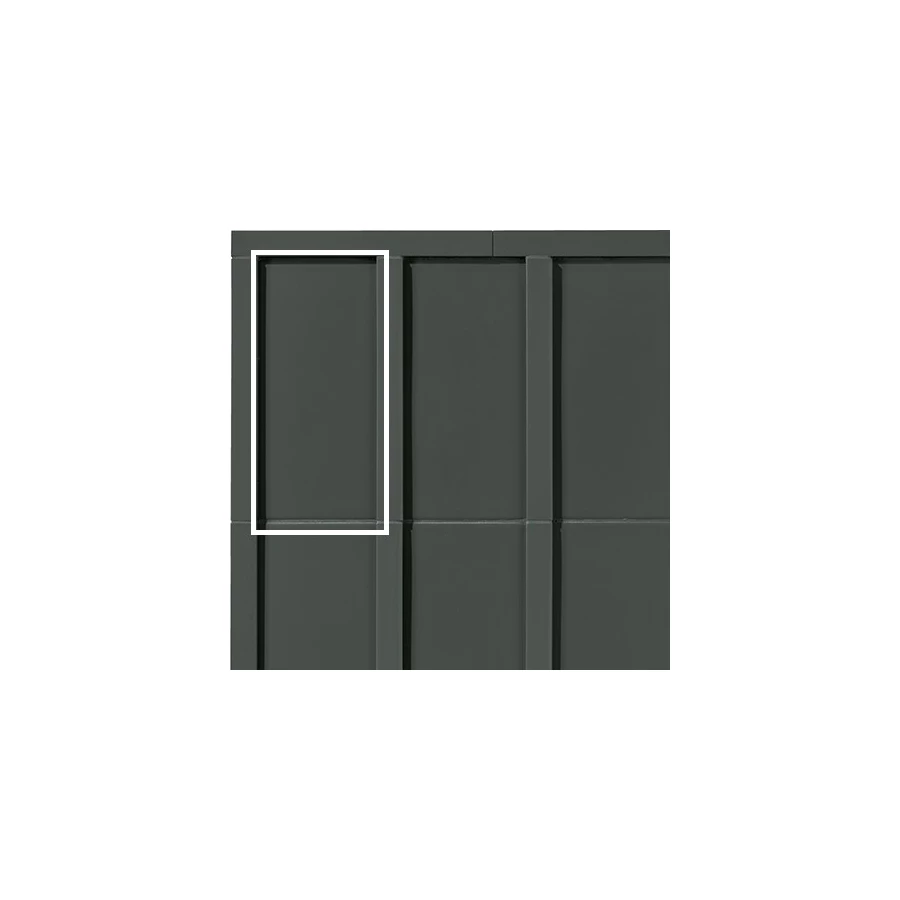 Плитка настенная Mutina Мотиво Грапхите / Motivo Graphite матовая серая BOV07 28х14 см