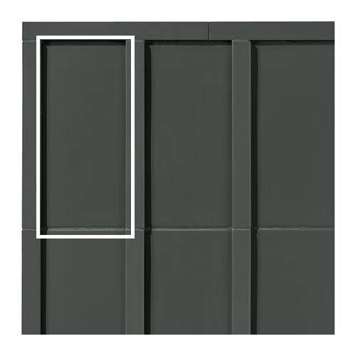 Плитка настенная Mutina Мотиво Грапхите / Motivo Graphite матовая серая BOV07 28х14 см